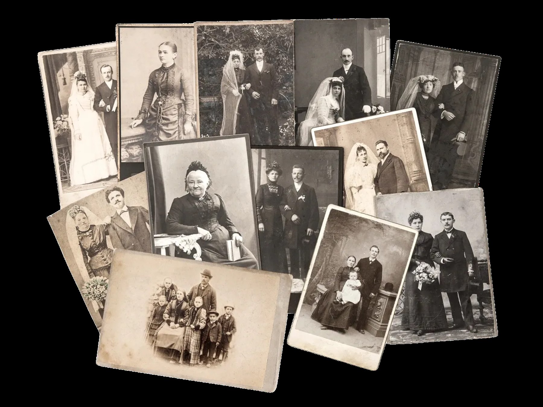 A collection of treasured family photographs